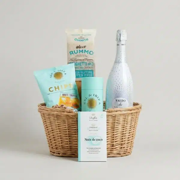 Geschenkkorb Hauch von Türkis