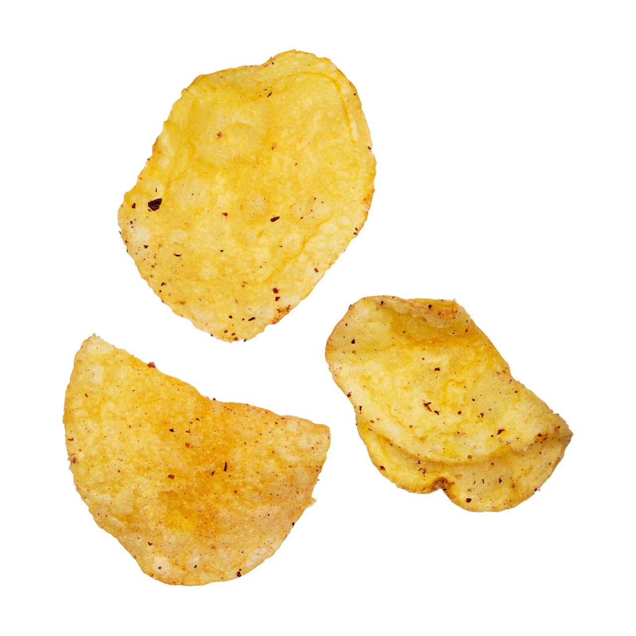 Kartoffelchips mit Rosenaroma