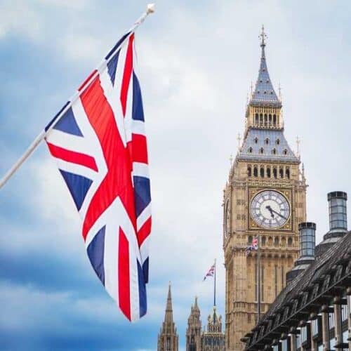 Ein englischer Geschenkkorb für Fans aus Great Britain
