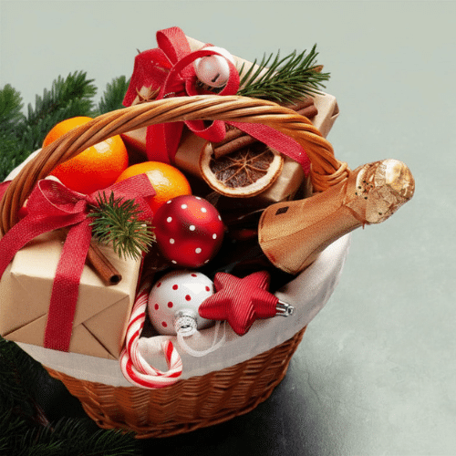 Geschenkkorb zu Weihnachten selbst machen