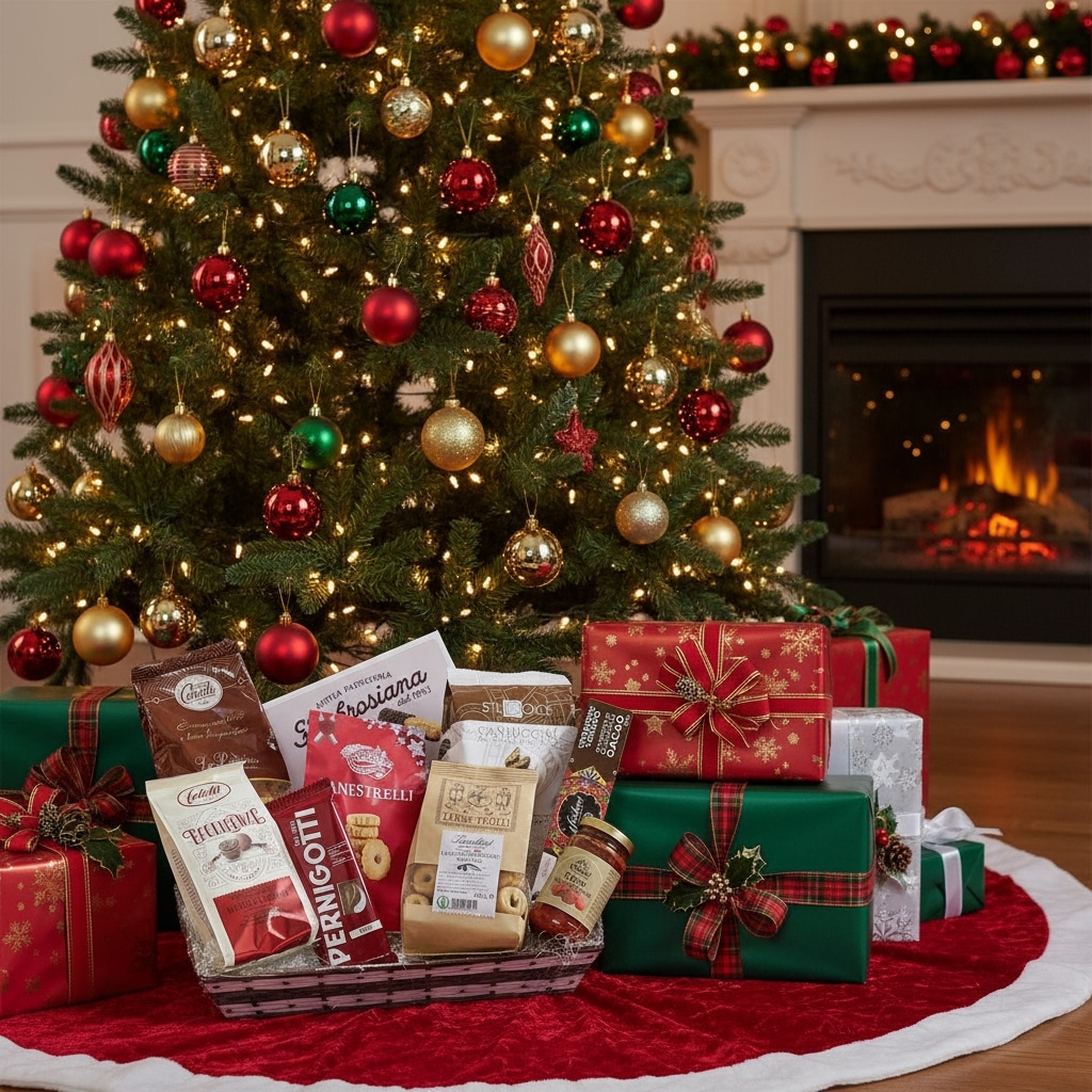 geschenkkorb zu weihnachten