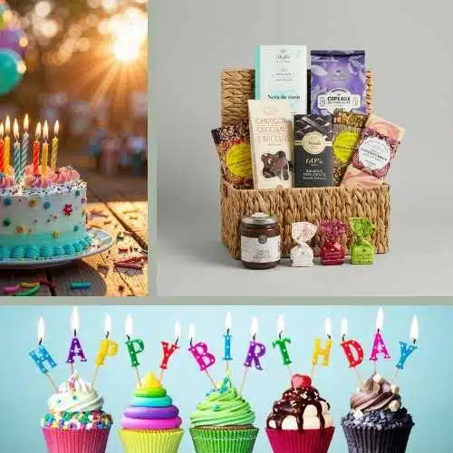 Ein Geschenkkorb zum Geburtstag