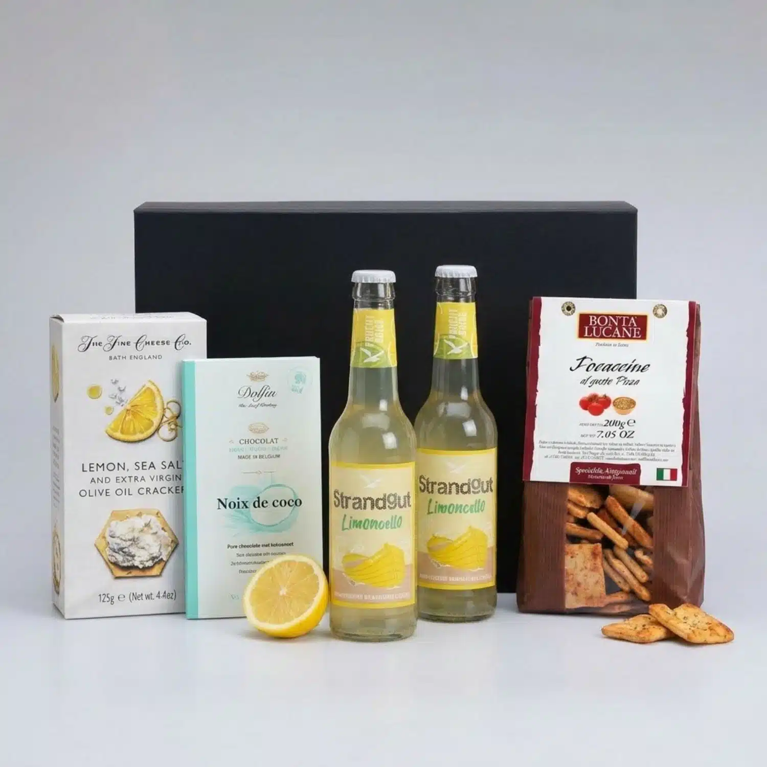 Geschenkkorb Capri Limoncello mit Deko